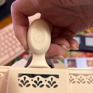 Martha Stewart Cream Decorative Punch